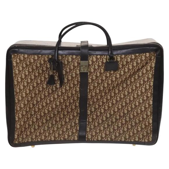 DIOR Trotter Canvas Suitcase Brown - Picture 2 of 13